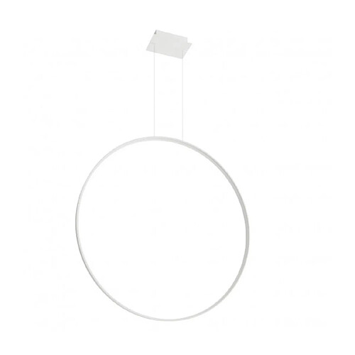 Luminaire Center Plafonnier LED intégré Rio Integrated Acier blanc 1 ampoule 150cm