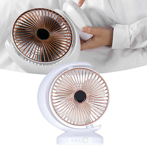 Mini Ventilateur Portable Ventilateur De Charge USB Ventilateur de Table de Bureau Ventilateur de Circulation d'Air Réglable pour Ventilateur de Refroidissement Extérieur de Voyage de Bureau à Domicile