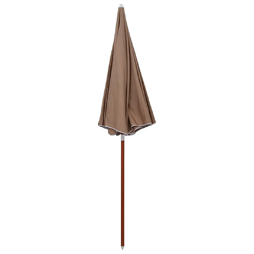 Maison Chic Parasol Jardin | Parasol avec mat en acier 240 cm Taupe - GKD51951