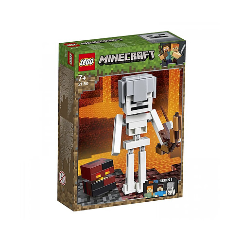 LEGO Bigfigurine Minecraft Squelette avec un cube de magma - 21150