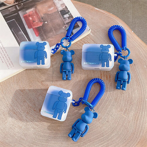 GUPBOO Airpods Coque Housse Étui Protecteur Compatible pour AirPods1/2-poupée d'ours de dessin animé mignon