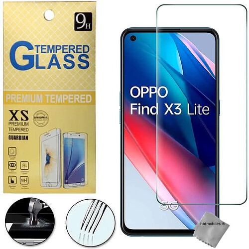 Htdmobiles Film de protection vitre verre trempe transparent pour Oppo Find X3 Lite