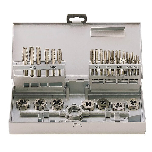 Set de tarauds et filières 30pcs MW-Tools SKC30ETM