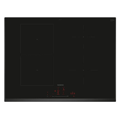 Table de cuisson à induction 71cm 4 feux 7400w noir - ED751HSB1E - SIEMENS