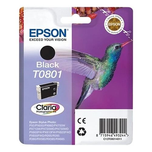 Epson Colibri Cartouche Noir C13T08014010 (T0801)