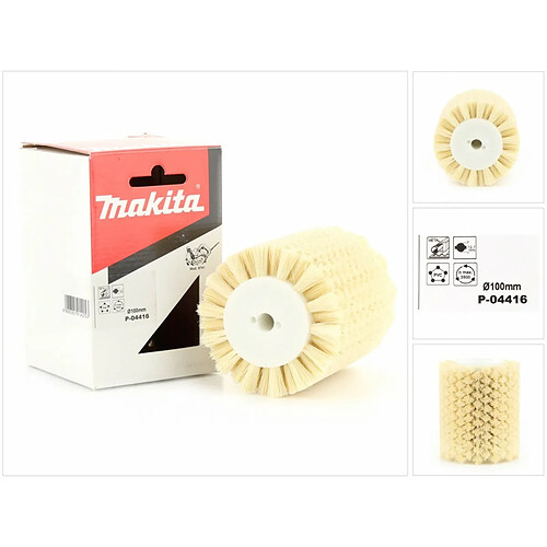 Makita P-04416 Brosse Fibre 100 mm - Compatible avec Makita 9741