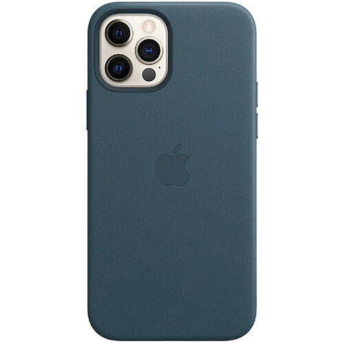 Apple Coque Leather MagSafe pour l'iPhone 12 (Pro) - Baltic Blue