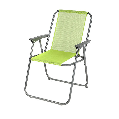 Sunnydays Chaise de camping pliable - Vert anis