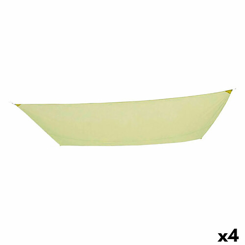 Auvent Aktive Triangulaire 300 x 400 cm Polyester Crème (4 Unités)