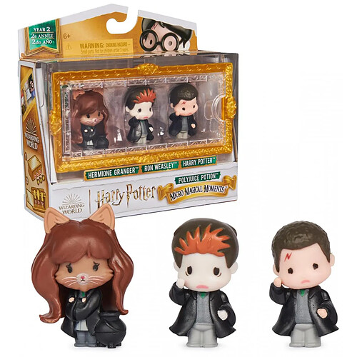 Spinmaster Micro magical moment pack 3 personnage harry potter et le polynectare