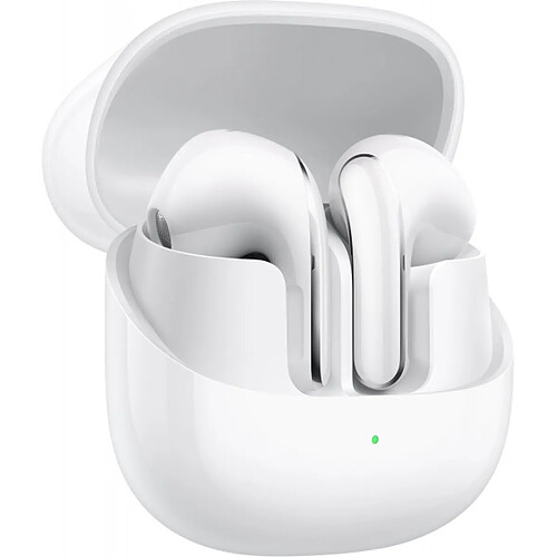 Casque Xiaomi Buds 5 Bluetooth 5.4 TWS - Microphone intégré - Autonomie de la batterie jusqu'à 6 heures - Suppression active du bruit - Contrôle tactile - Couleur blanche