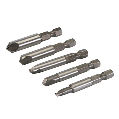 Silverline Extracteurs de vis endommagées longueur 50 mm