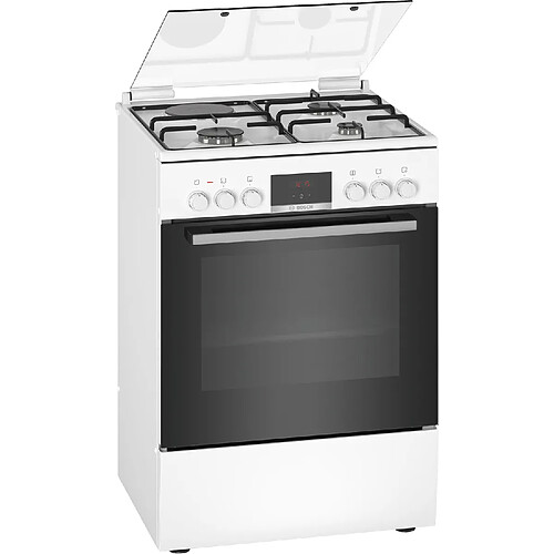 Cuisinière mixte a 66l 4 feux blanc - hxr39ig20 - BOSCH