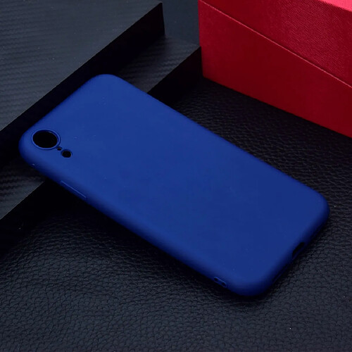 Wewoo Coque Souple Pour iPhone XR Candy Color TPU Case Bleu