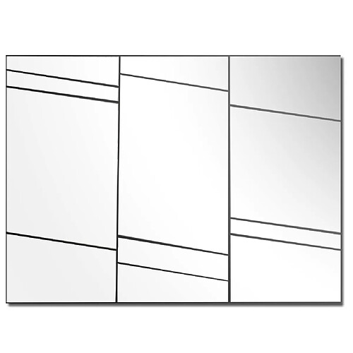 Autres Temps Grand miroir mural décoratif rectangulaire design 96 x 72 cm