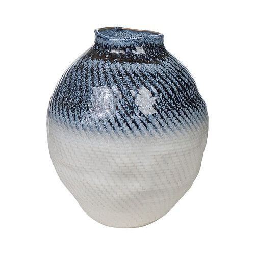 Vase Romimex Bleu Beige Porcelaine 26 x 31 x 26 cm