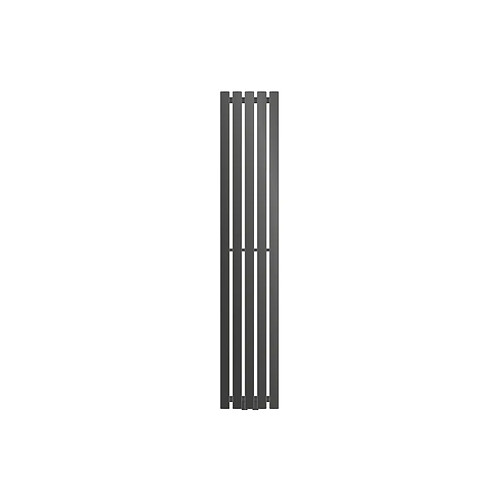 ECD Germany Radiateur Stella Non Électrique - 260 x 1400 mm - Anthracite - Connexion Central - sans Kit de Raccordement - Design Panneau Plat - avec Kit Montage Mural - Sèche-Serviettes Salle de Bain