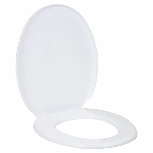 Lot de 2 ABATTANT WC LE PLASTIK SIEGE DE TOILETTE CUVETTE WC LUNETTE DE TOILETTE BLANC 36.5X45.4CM+Urban Living