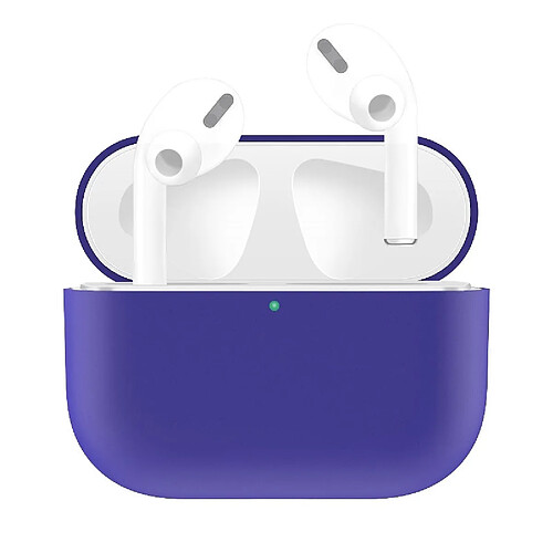 Wewoo Coque Etui de protection pour écouteurs en silicone de couleur solide AirPods Pro violet