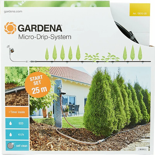 Gardena Kit goute a goute pour Rangée de plante Micro-Drip-System Gris 35 x 20 x 19 cm