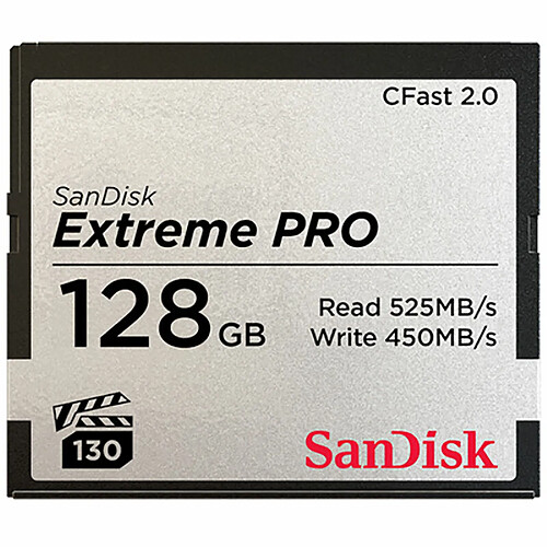 SanDisk Carte mémoire Extreme Pro CompactFlash CFast 2.0 128 Go