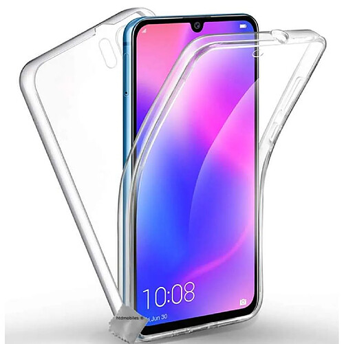 Htdmobiles Coque silicone gel fine 360 integrale pour Xiaomi Mi 9 + film ecran - TRANSPARENT