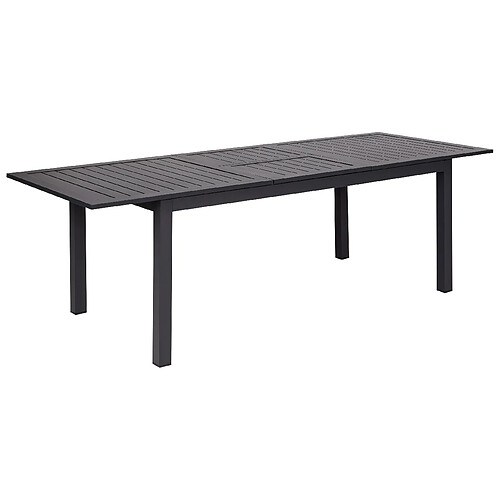 Beliani Table de jardin Matériaux synthétiques Gris foncé SKALOMA