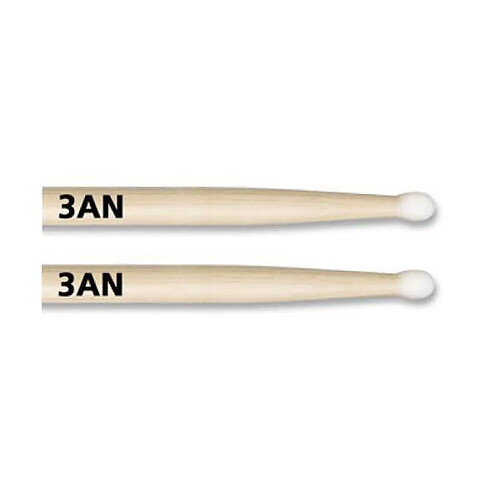 Vic Firth 3A Baguettes Hickory américain Olive en nylon Import Royaume Uni