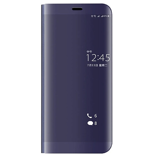 Wewoo Housse Étui Violet pour Huawei P10 Plus Galvanoplastie PC + PU Horizontal Flip de protection avec support et Sleep / Fonction de réveil