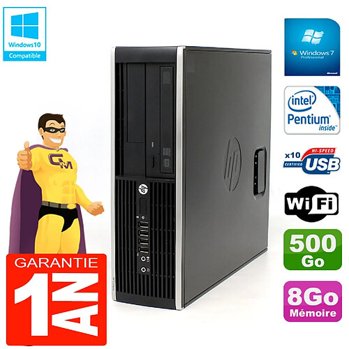 PC HP Compaq Pro 6200 SFF Intel G840 RAM 8Go 500 Go Graveur DVD Wifi W7 · Occasion