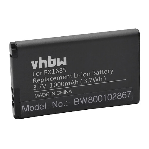 vhbw batterie compatible avec Aiptek PocketDV 8900, C600 pro, M1, T290 appareil numérique camescope (1000mAh, 3,7V, Li-Ion)