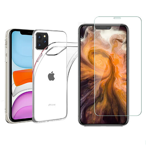 Xeptio Protection intégrale 360 degres Apple iPhone 11 6,1 pouces 2019 : Coque Gel de Protection en TPU Invisible arrière Transparente ET Protection écran classique nouvel iPhone 11 6.1