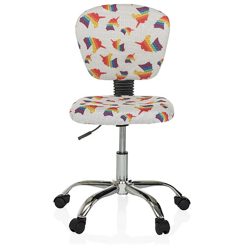 Chaise de bureau pour enfant / chaise pour enfant KID BUBBLE Tissu multicolore hjh OFFICE