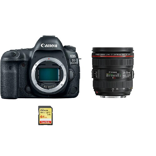 CANON EOS 5D IV KIT EF 24-70mm F4L IS USM + 64GB SD card