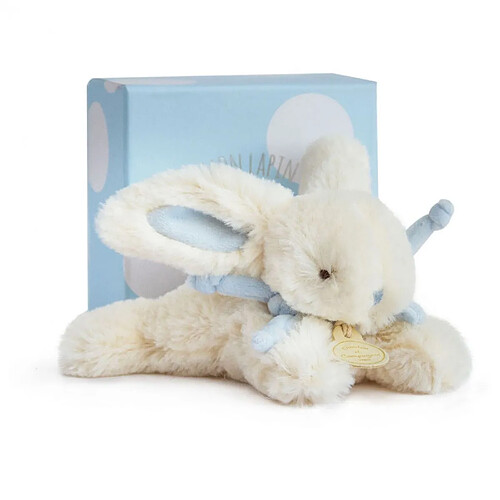 Peluche Lapin Bonbon 16 cm Bleu - Doudou et compagnie