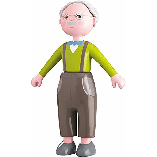 HABA Little Friends grandpa Kurt - Figurine de grand-pAre Bendy Doll de 11,4 cm