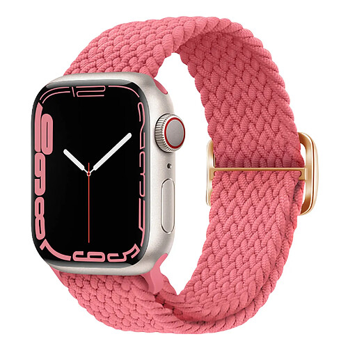 Avizar Bracelet pour Apple Watch 41mm / 40mm / 38 mm Nylon Tressé Respirant rose