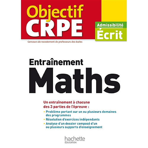 Entraînement maths : admissibilité écrit · Occasion