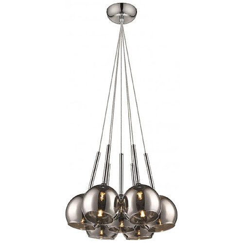 Luminaire Center Suspension Chrome WARWICK 7 Lumières