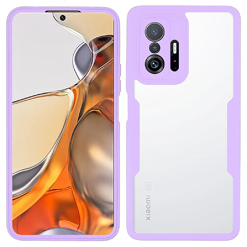 Coque en TPU + acrylique violet pour votre Xiaomi 11T/11T Pro