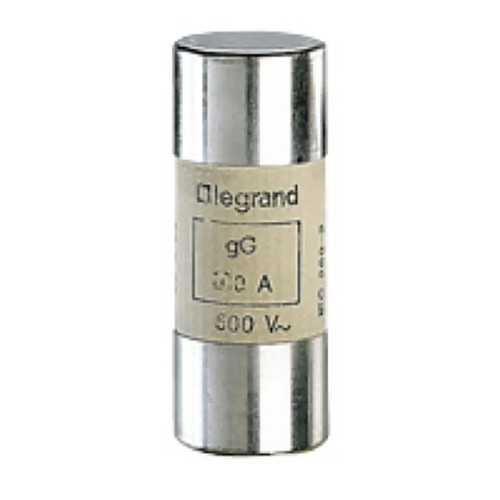 Legrand fusible cartouche cylindrique - 22 x 58 - 10 ampères - type gg hpc - sans percuteur