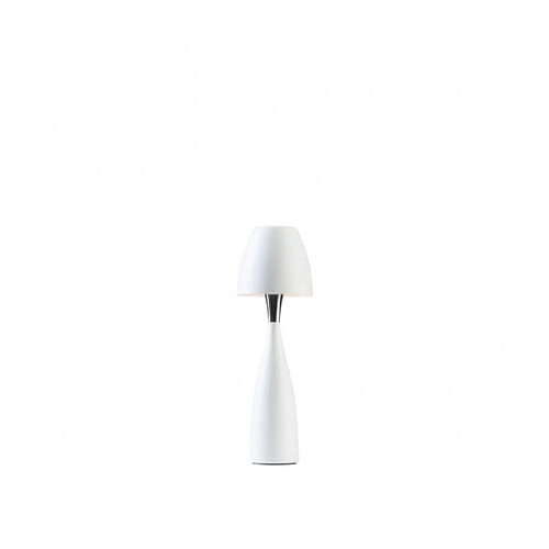 Luminaire Center Lampe de table ANEMON en Métal et Blanc mat Diamètre 12,5 Cm