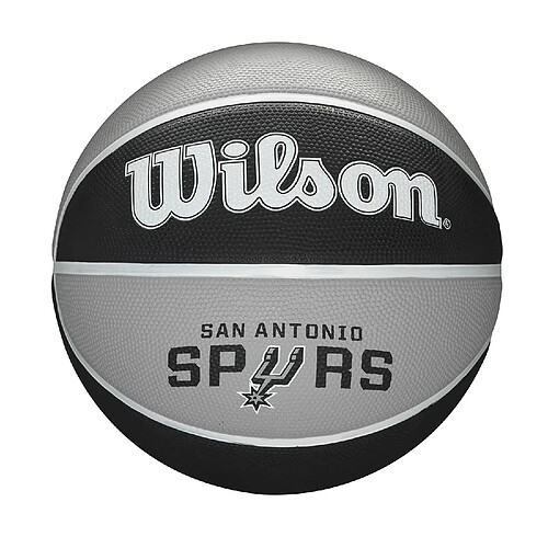 WILSON Ballon de Basket, NBA TEAM TRIE, SAN ANTONIO SPURS, Extérieur, caoutchouc, taille : 7