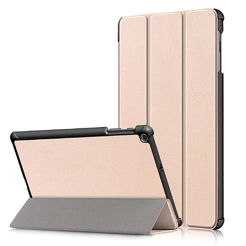 Etui en PU triple pli avec support or pour votre Samsung Galaxy TAB A 10.1 2019 SM-T510/SM-T515