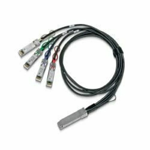 Mellanox Technologies MCP7F00-A003R30L câble de réseau 3 m Noir (Mellanox passive copper hybrid cable MCP7F00-A003R30L ETH 100GbE to 4x25GbE, QSFP28 to 4xSFP28, 3m)