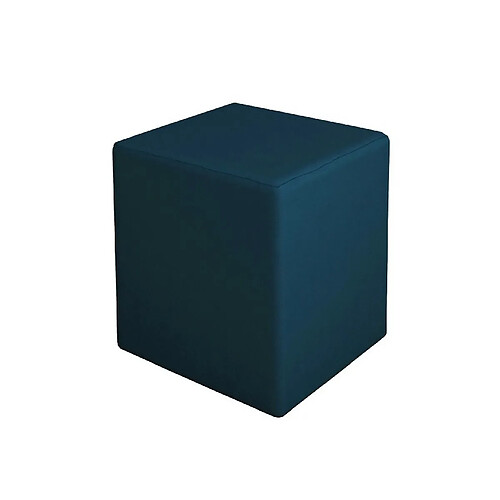 EPIKASA Pouf Milena, Bleu, Panneau d'Aggloméré Mélaminé, 34x34x37 cm