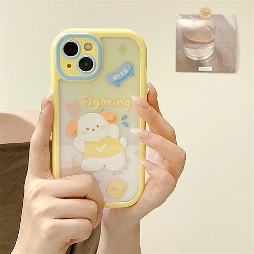 GUPBOO Étui pour iPhone12Pro Cheerleading chiot mignon étui pour téléphone portable fille drôle