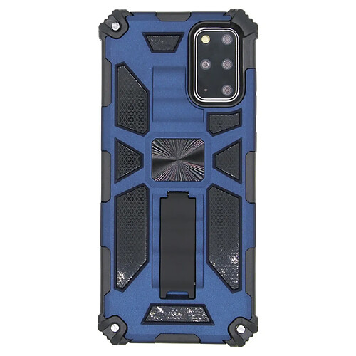 Coque en TPU combo anti-chute d'armure avec béquille bleu pour votre Samsung Galaxy S20 Plus