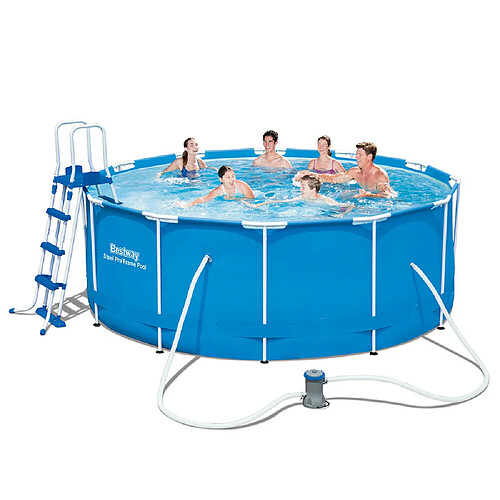 Piscine hors sol avec structure 366 x 122 cm + pompe de filtration échelle 56420