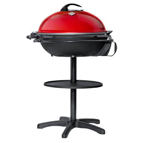 Barbecue électrique sur pieds 2200w rouge/noir - 064000 - STEBA